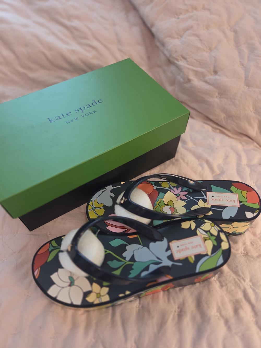 kate spade Rio Floral Platform Flip Flops